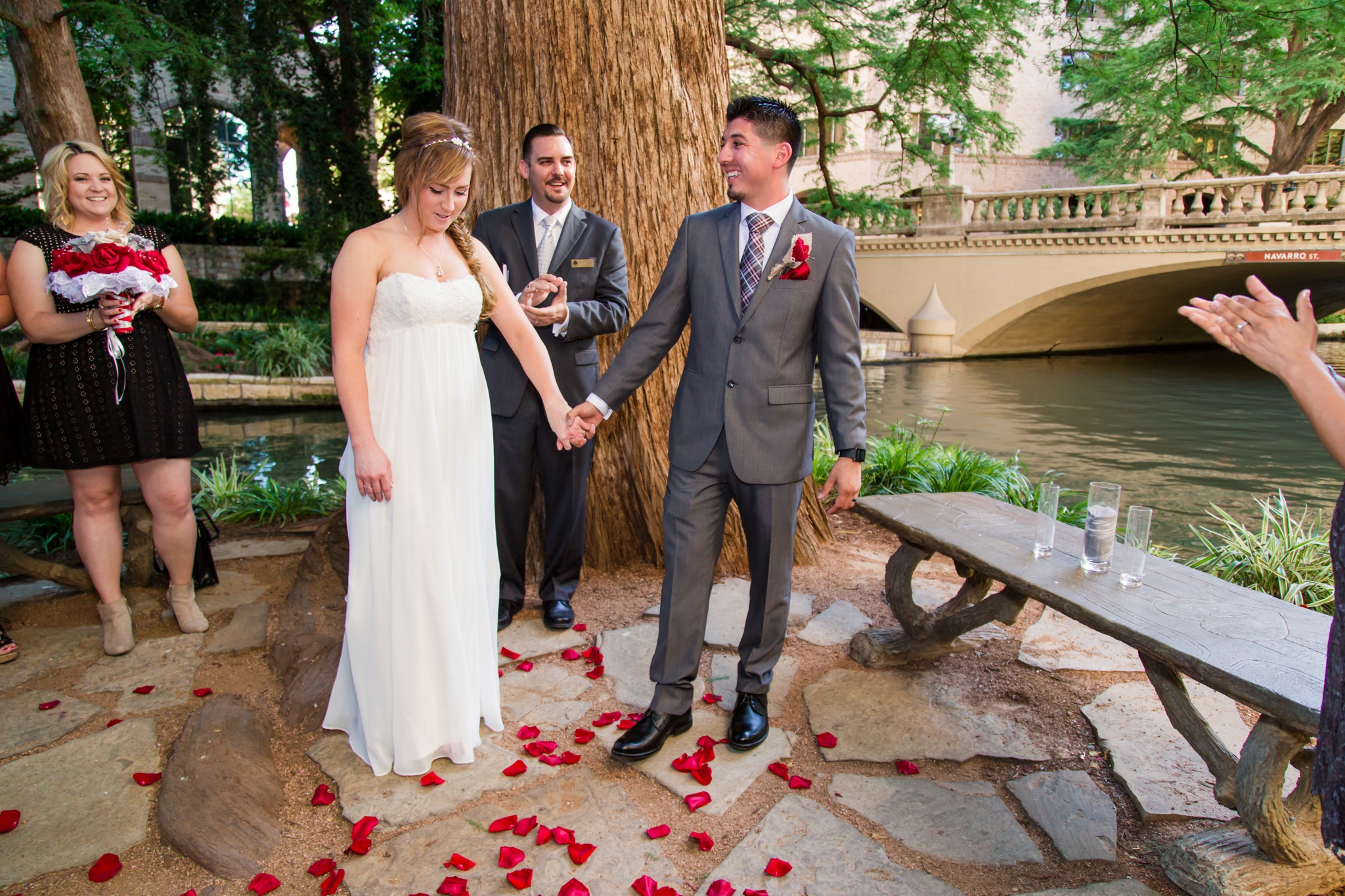 Intimate Springtime Wedding on the San Antonio Riverwalk by Dawn Elizabeth Studios