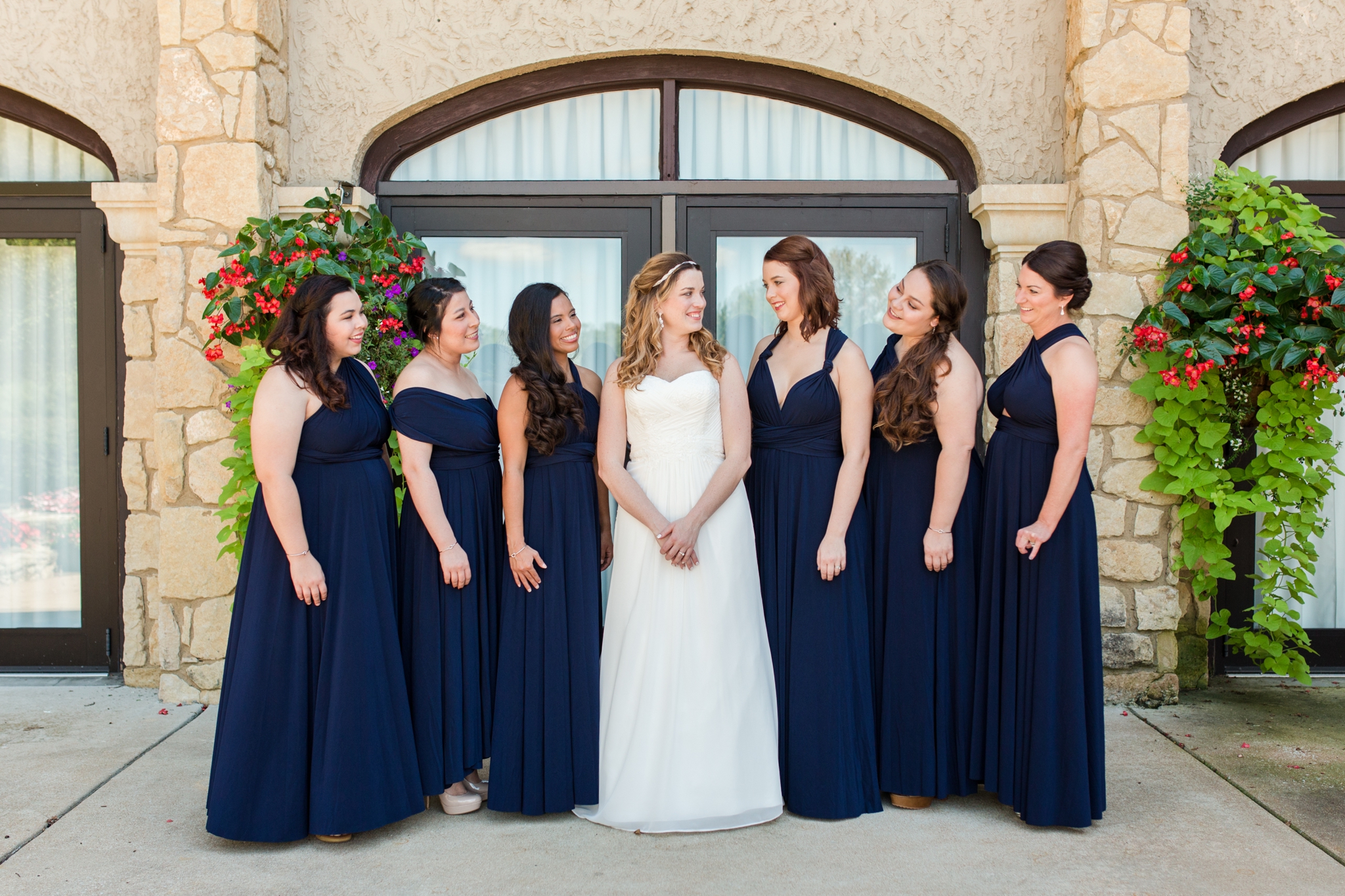 Navy and Cream Wedding at New Town at St. Charles, MO by Dawn Elizabeth Studios