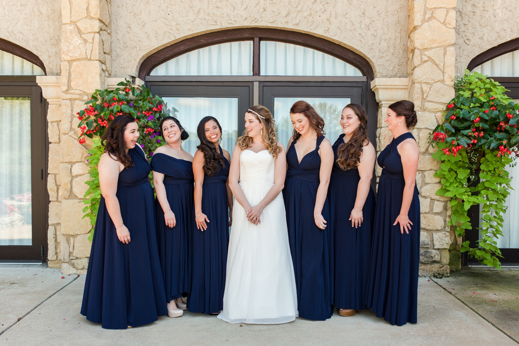Navy and Cream Wedding at New Town at St. Charles, MO by Dawn Elizabeth Studios