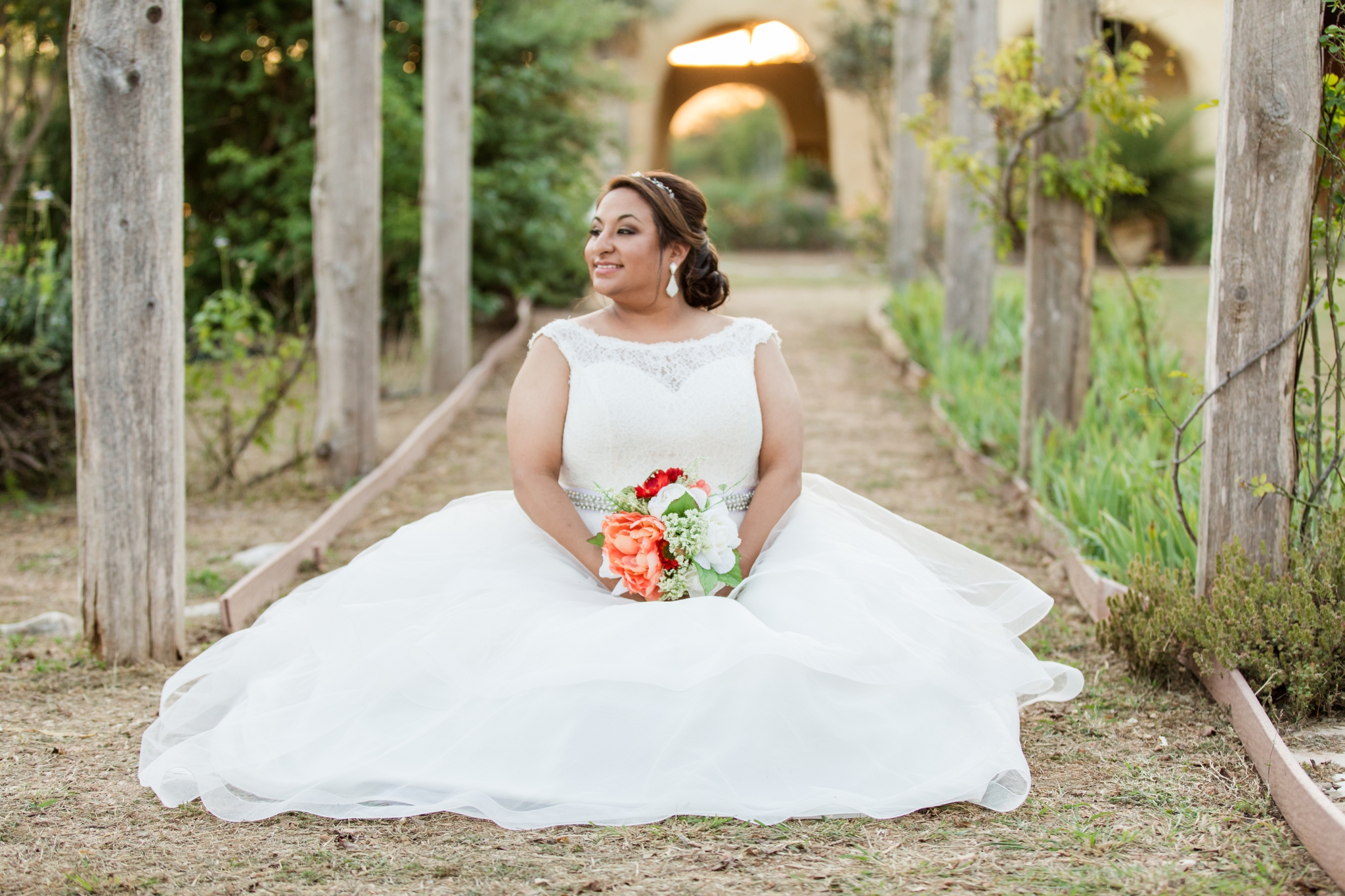 Rustic Bridal Session at Roszell Gardens in San Antonio, TX by Dawn Elizabeth Studios