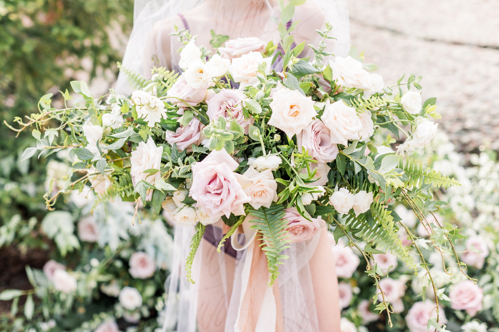 A outdoor bridal boudoir styled shoot in Colorado by Dawn Elizabeth Studios