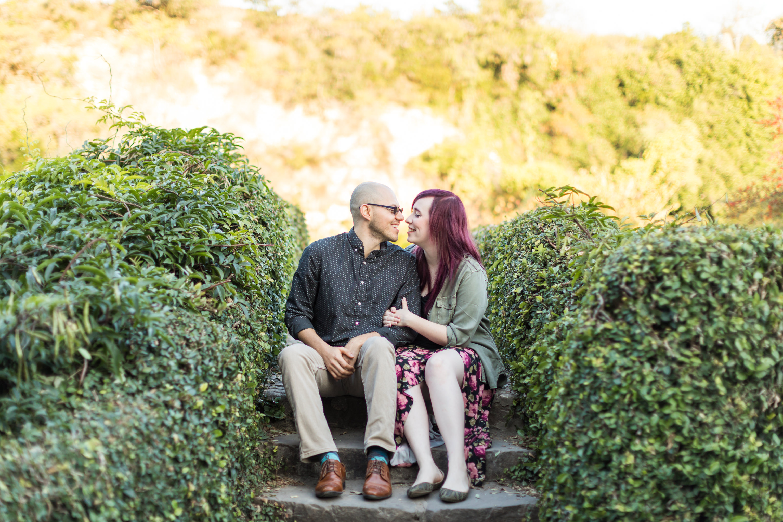 A Sunrise Engagement Session at Japanese Tea Gardens in San Antonio, TX by Dawn Elizabeth Studios, San Antonio Wedding Photographer