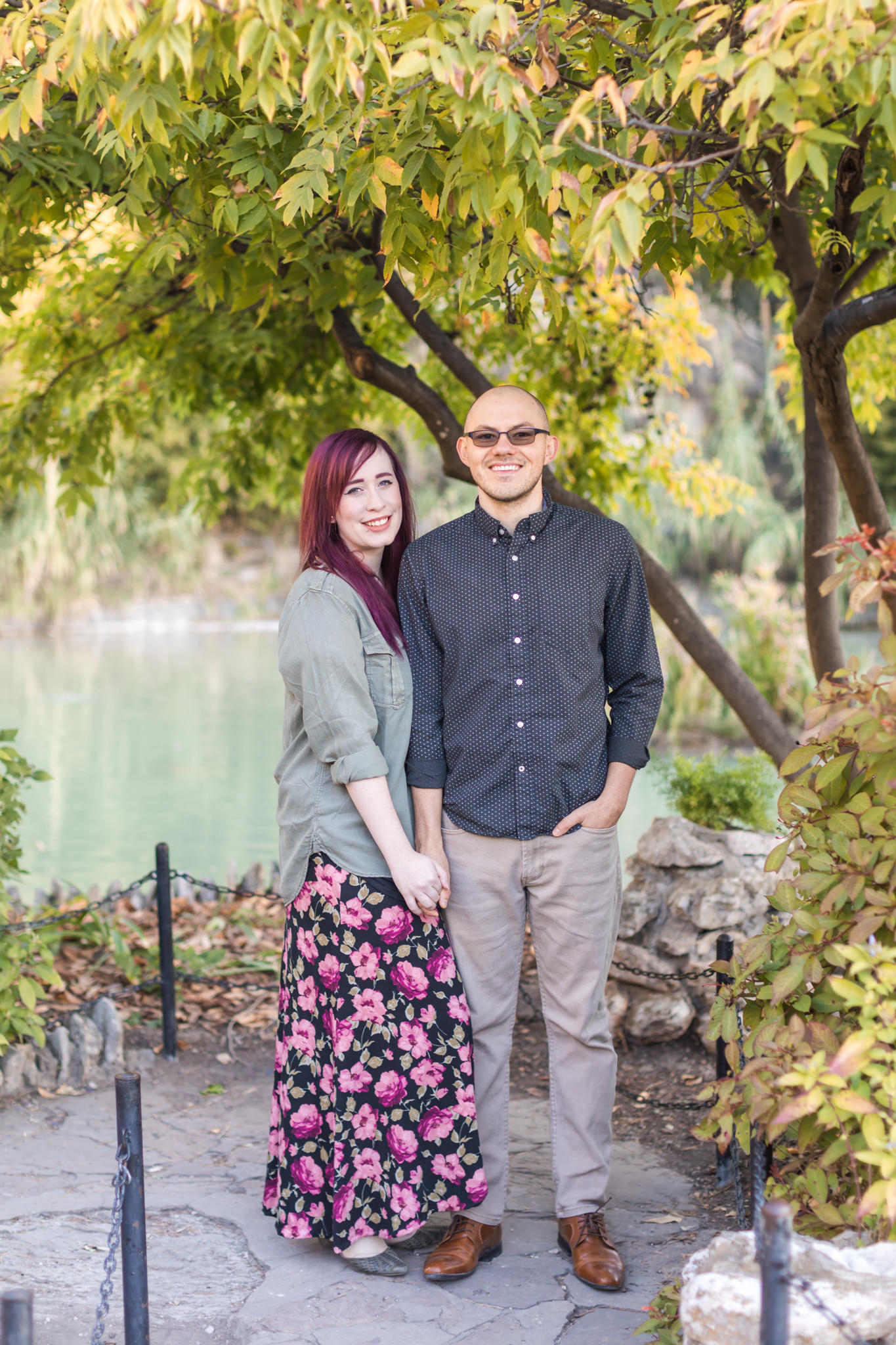 A Sunrise Engagement Session at Japanese Tea Gardens in San Antonio, TX by Dawn Elizabeth Studios, San Antonio Wedding Photographer
