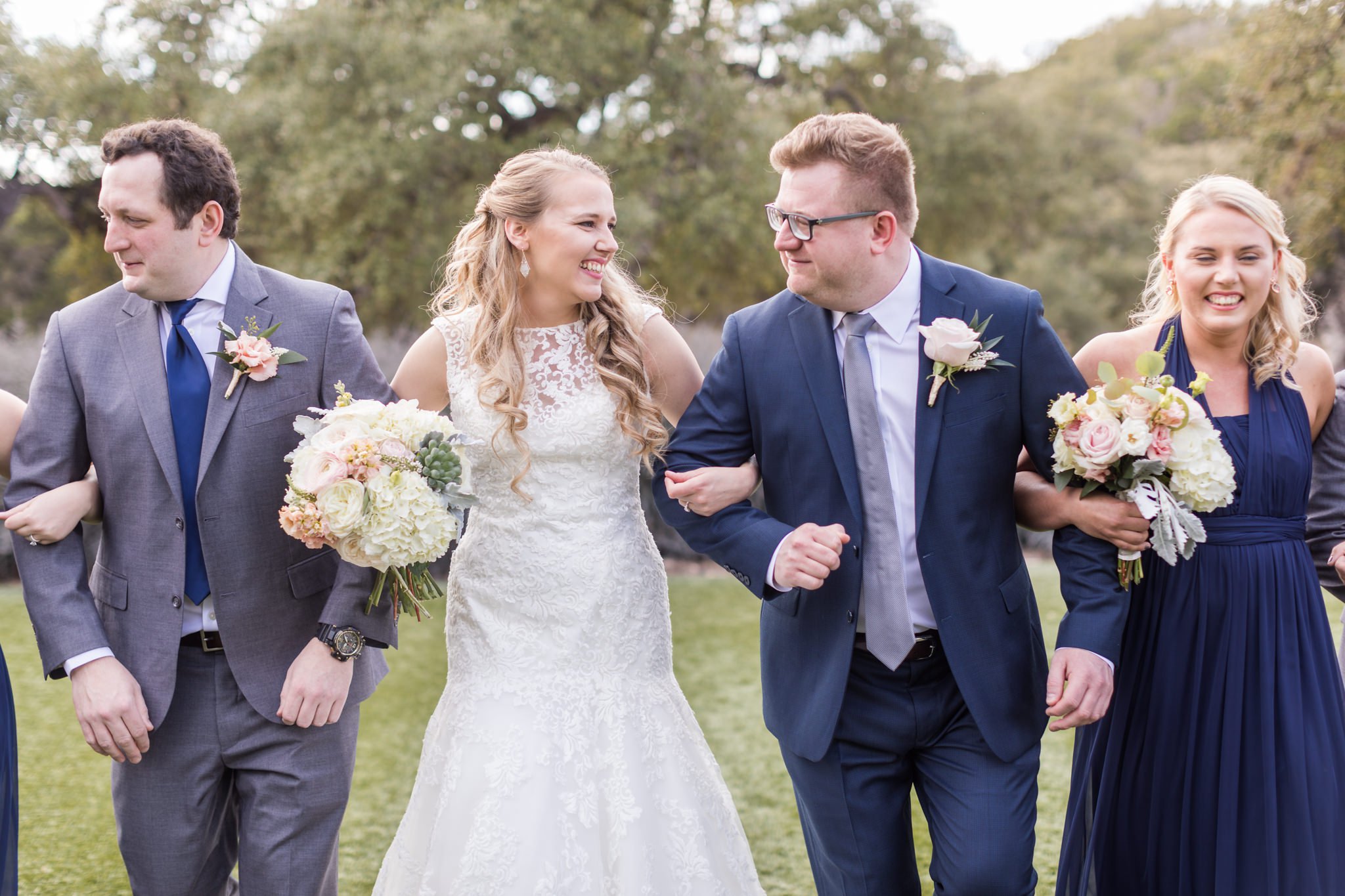A Navy and Blush Wedding at Kendall Plantation in Boerne, TX by Dawn Elizabeth Studios, San Antonio Wedding Photographer