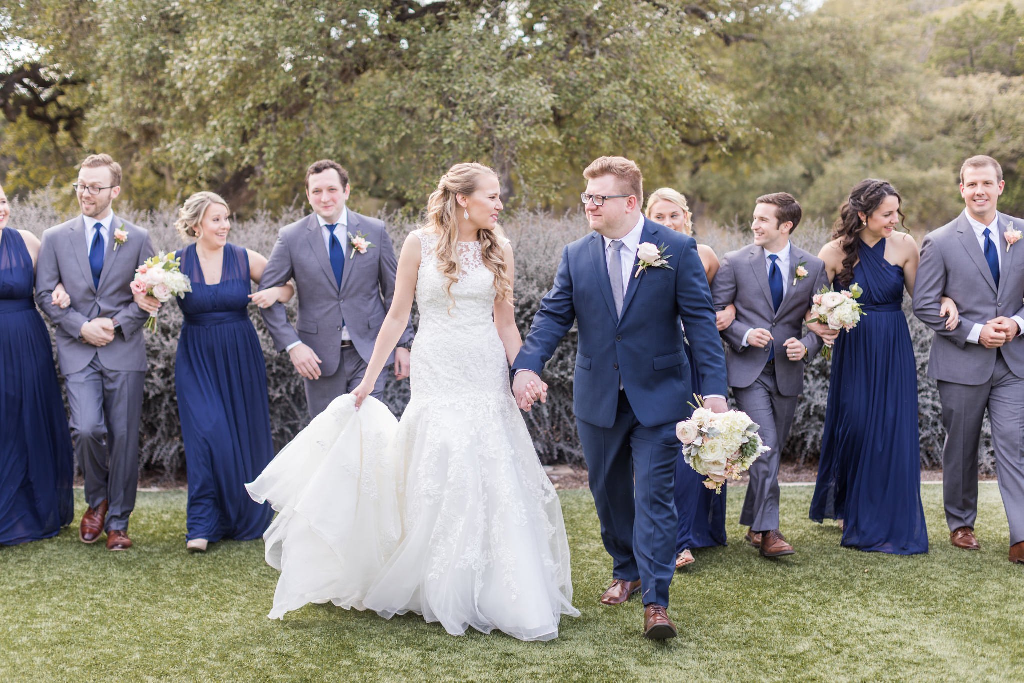 A Navy & Blush Wedding at Kendall Plantation | Nina & Gerard - Dawn ...
