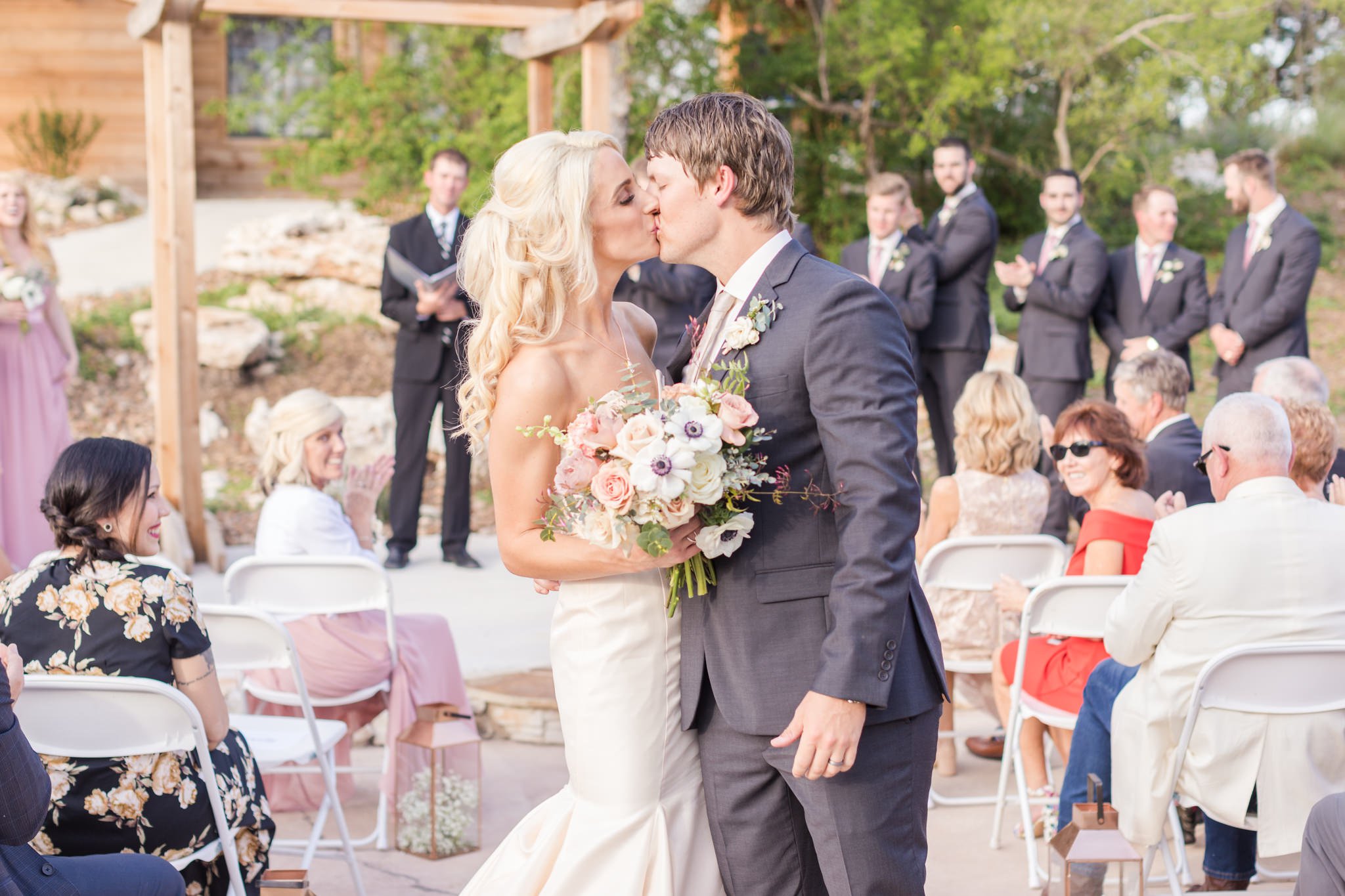A Dusty Rose and Charcoal Wedding at Geronimo Oaks in Seguin, TX by Dawn Elizabeth Studios, San Antonio Wedding Photographer
