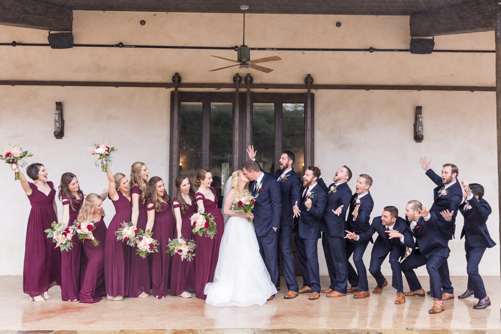 A Burgundy and Navy Wedding at Lost Mission in Spring Branch, TX by Dawn Elizabeth Studios, San Antonio Wedding Photographer