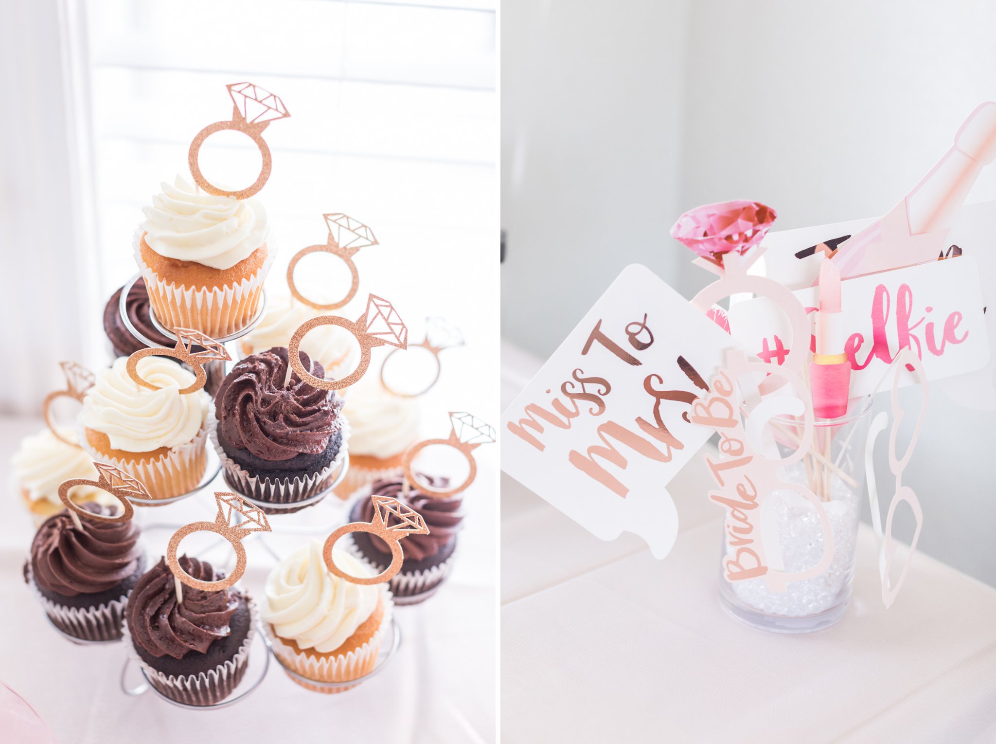 A brunch and blush themed bridal shower in Dallas Texas
