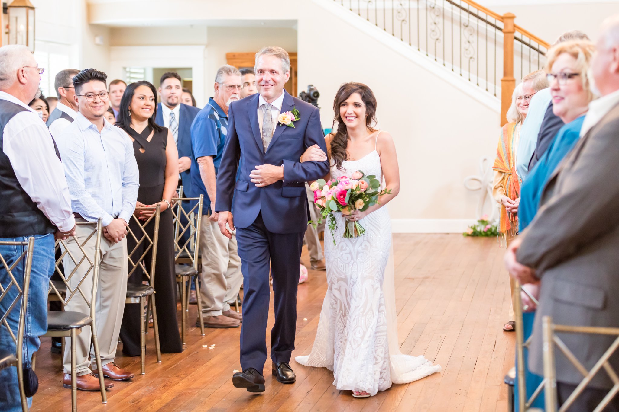 A Powder Blue, Blush and Hot Pink wedding at Milltown Historic District in New Braunfels, TX by Dawn Elizabeth Studios, San Antonio Wedding Photographer