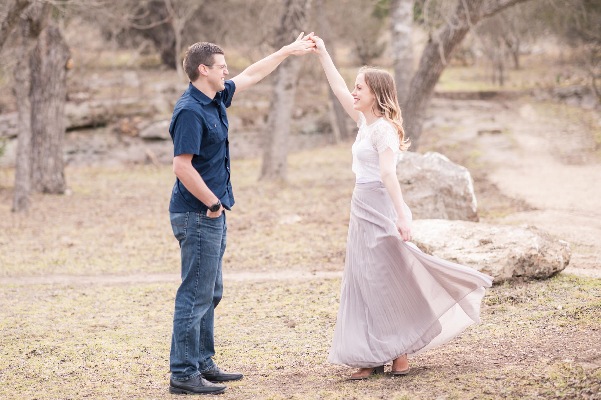 An Engagement Session at Guadalupe River State Park in Spring Branch, TX by Dawn Elizabeth Studios, Spring Branch Wedding Photographer