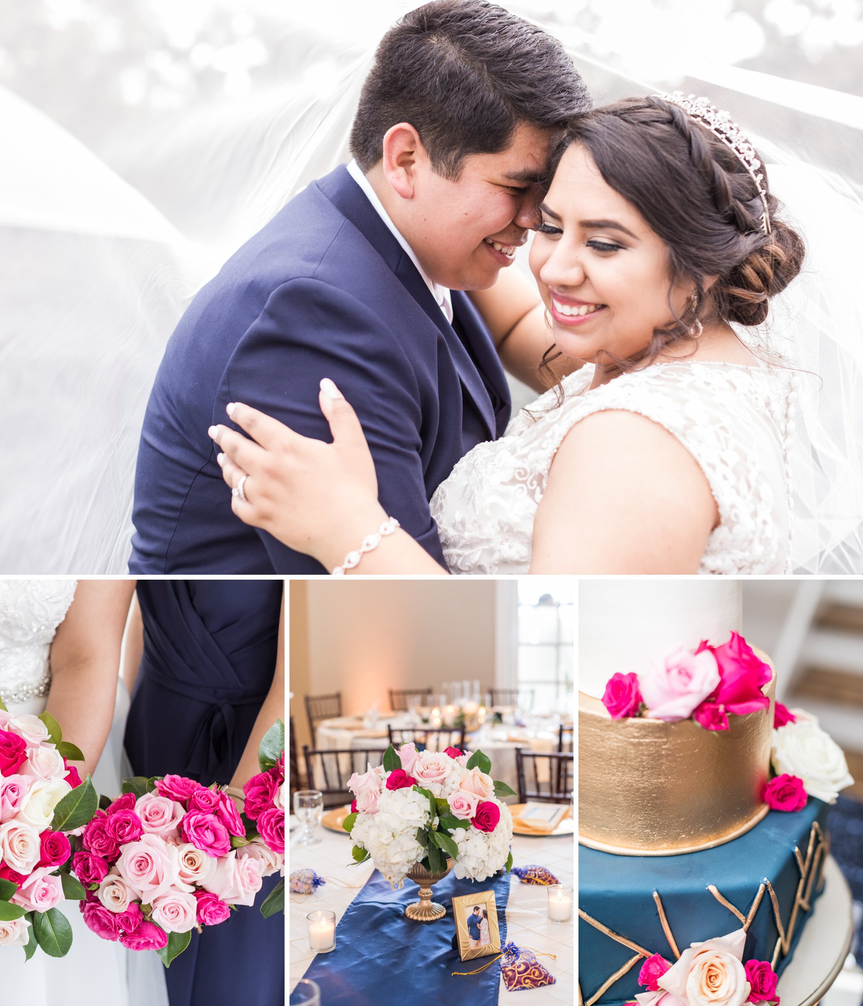 Fuchsia and Navy Wedding Inspiration, Dawn Elizabeth Studios, San Antonio Wedding Photographer