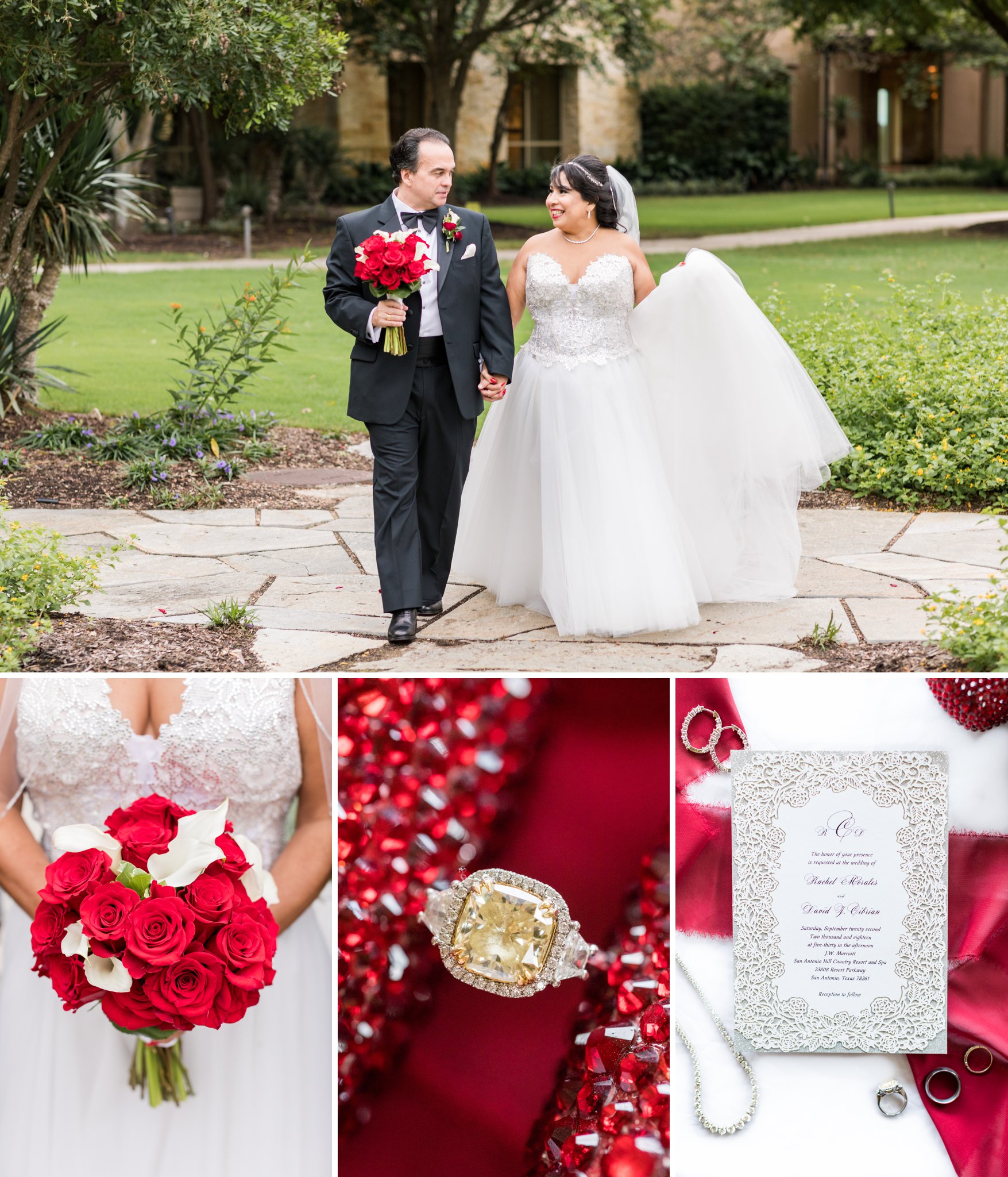 Crimson and Black Wedding Inspiration, Dawn Elizabeth Studios, San Antonio Wedding Photographer