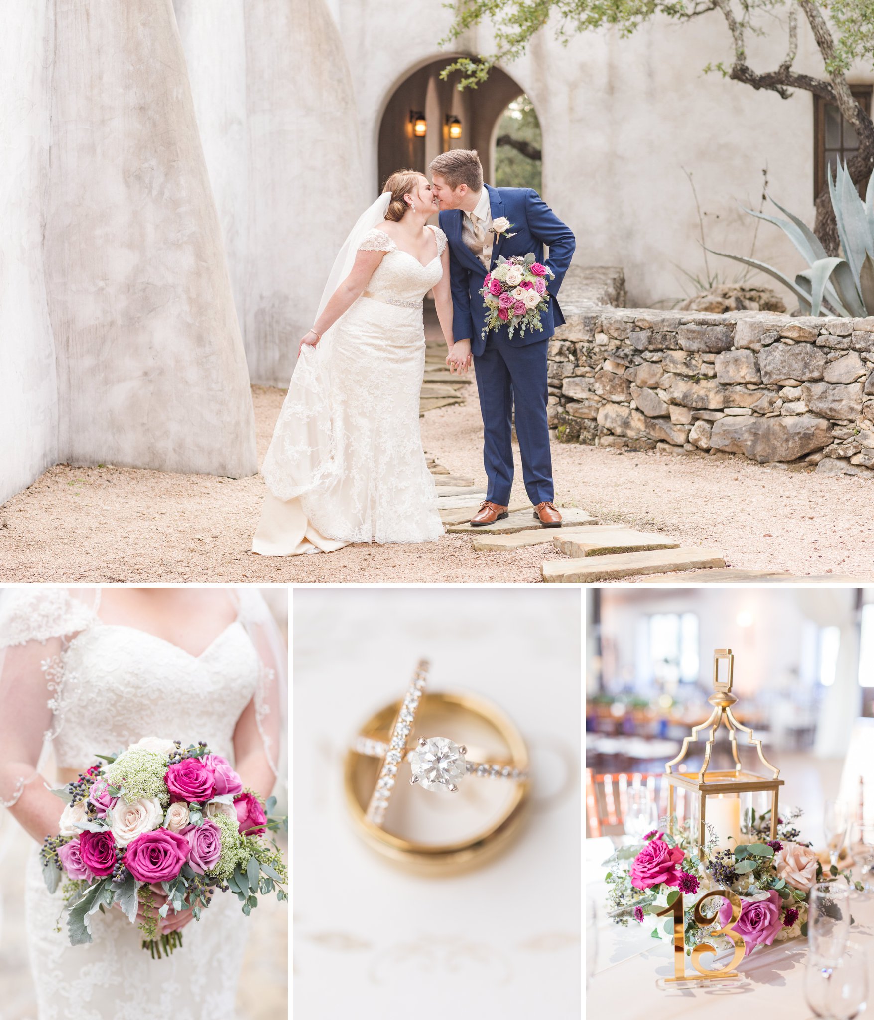 Magenta and Gold Wedding Inspiration, Dawn Elizabeth Studios, San Antonio Wedding Photographer