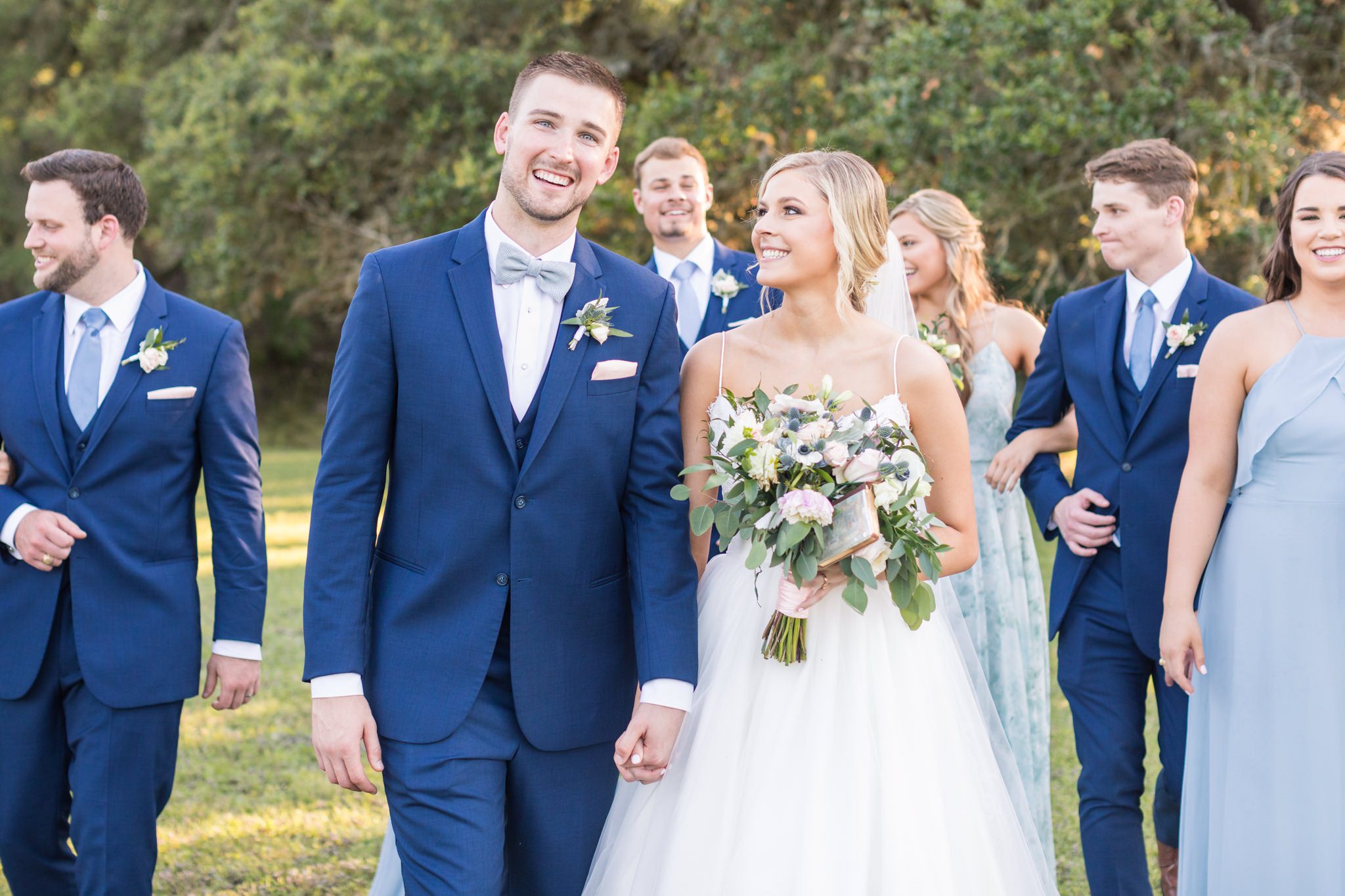 A Dusty Blue and Navy Wedding at Eagle Dancer Ranch in Boerne, TX by Dawn Elizabeth Studios, Boerne Wedding Photographer