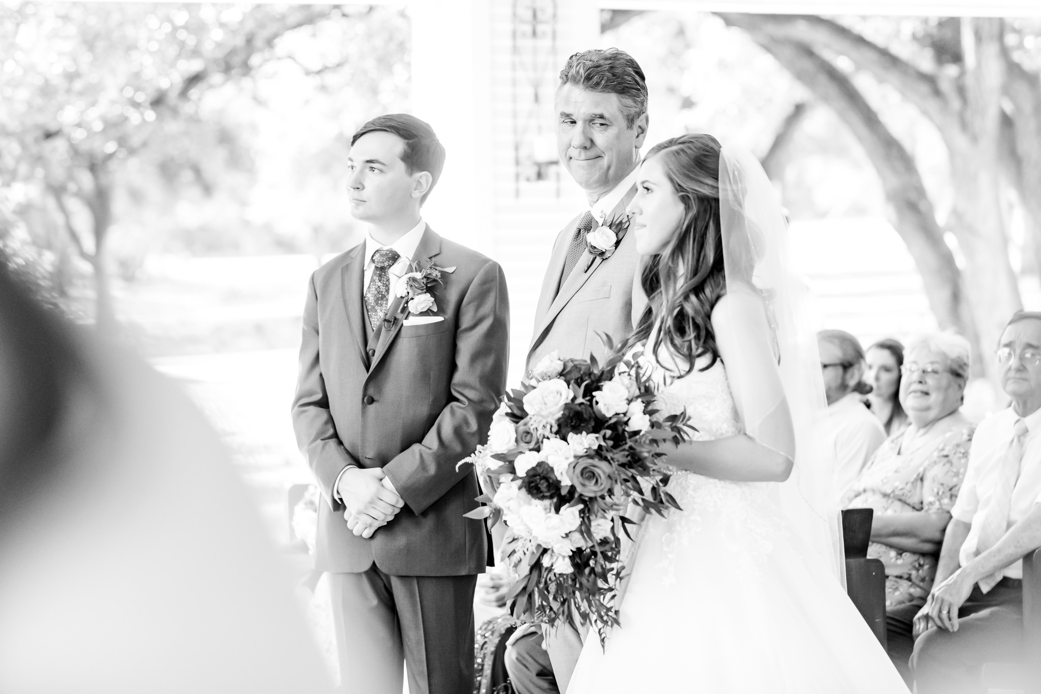 A Magenta & Blush Wedding at the Chandelier of Gruene in New Braunfels, TX by Dawn Elizabeth Studios, San Antonio Wedding Photographer