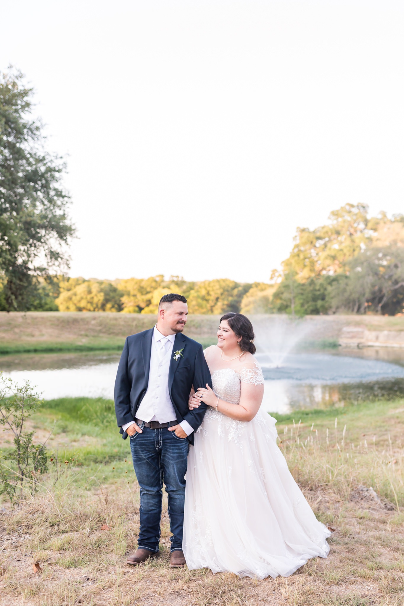 A Royal Purple and Orange Wedding at Kendall Point in Boerne, TX by Dawn Elizabeth Studios, Boerne Wedding Photographer