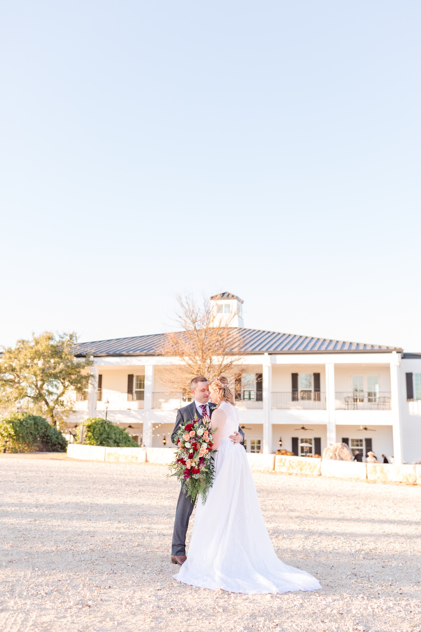 A Burgundy, Gold and Peach Wedding at Kendall Point in Boerne, TX by Dawn Elizabeth Studios, Boerne Wedding Photographer
