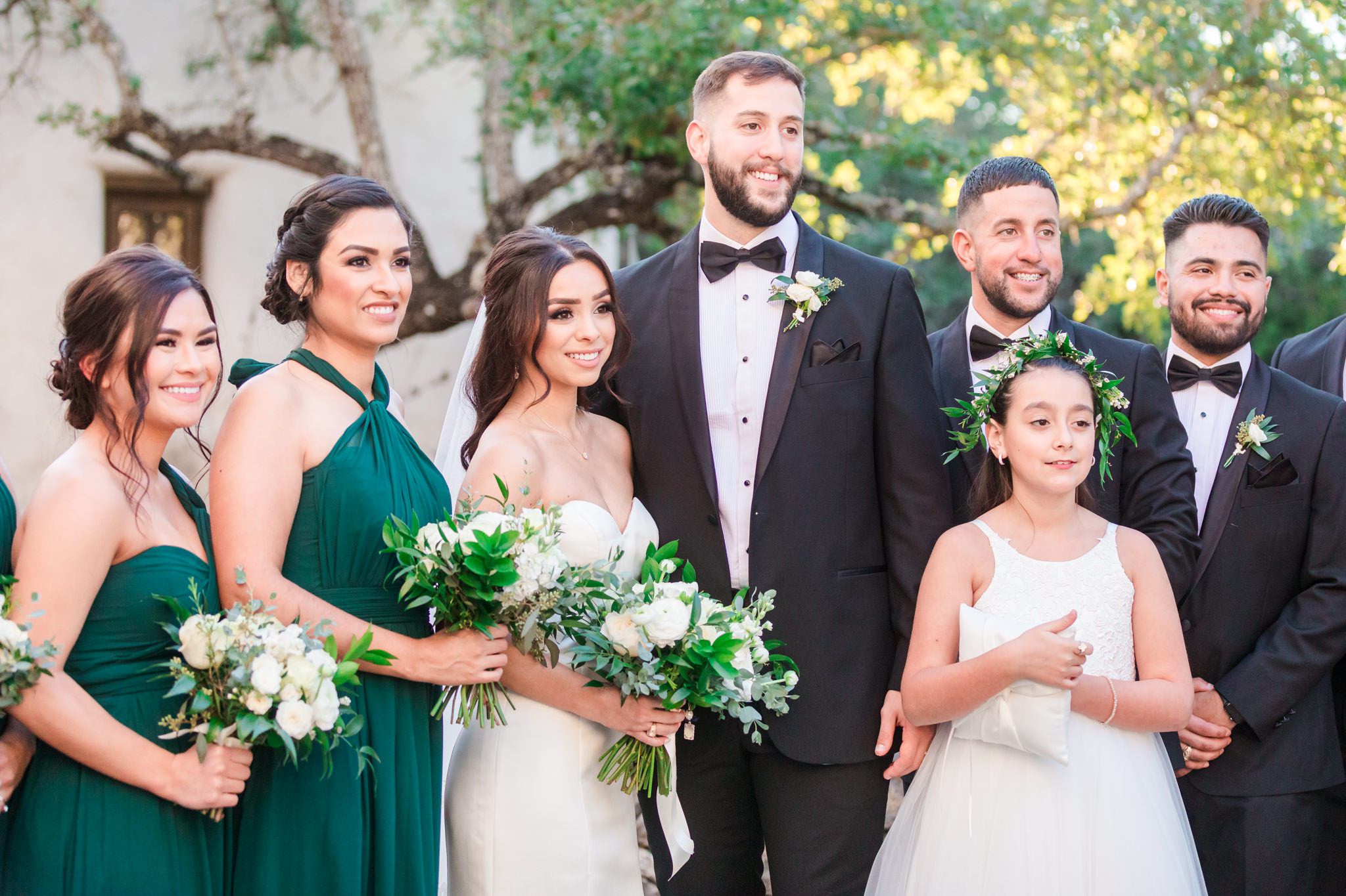 An Emerald, Ivory and Gold Wedding at Lost Mission in Spring Branch, TX by Dawn Elizabeth Studios, San Antonio Wedding Photographer