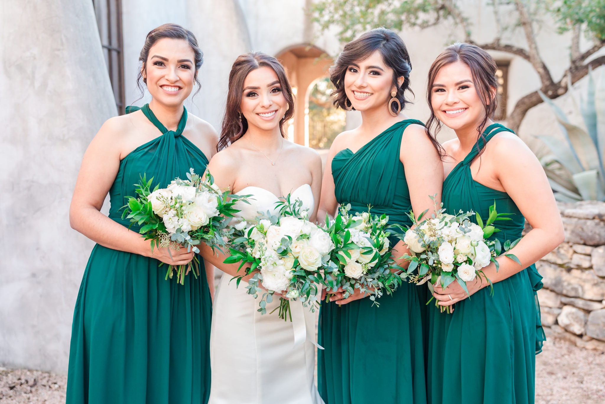 An Emerald, Ivory and Gold Wedding at Lost Mission in Spring Branch, TX by Dawn Elizabeth Studios, San Antonio Wedding Photographer