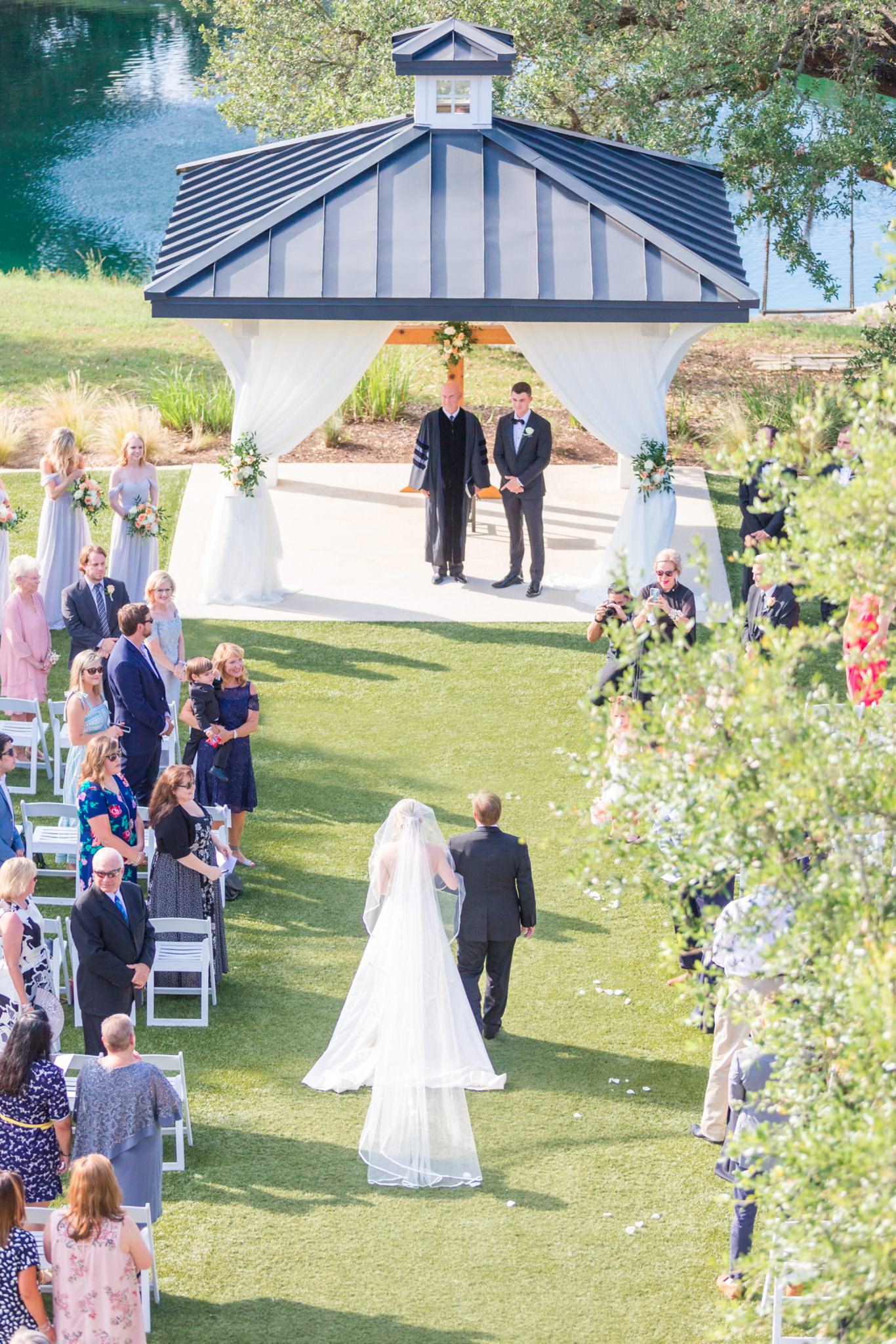 A Grey and Peach Summer Wedding at Kendall Point in Boerne, TX by Dawn Elizabeth Studios, San Antonio Wedding Photographer