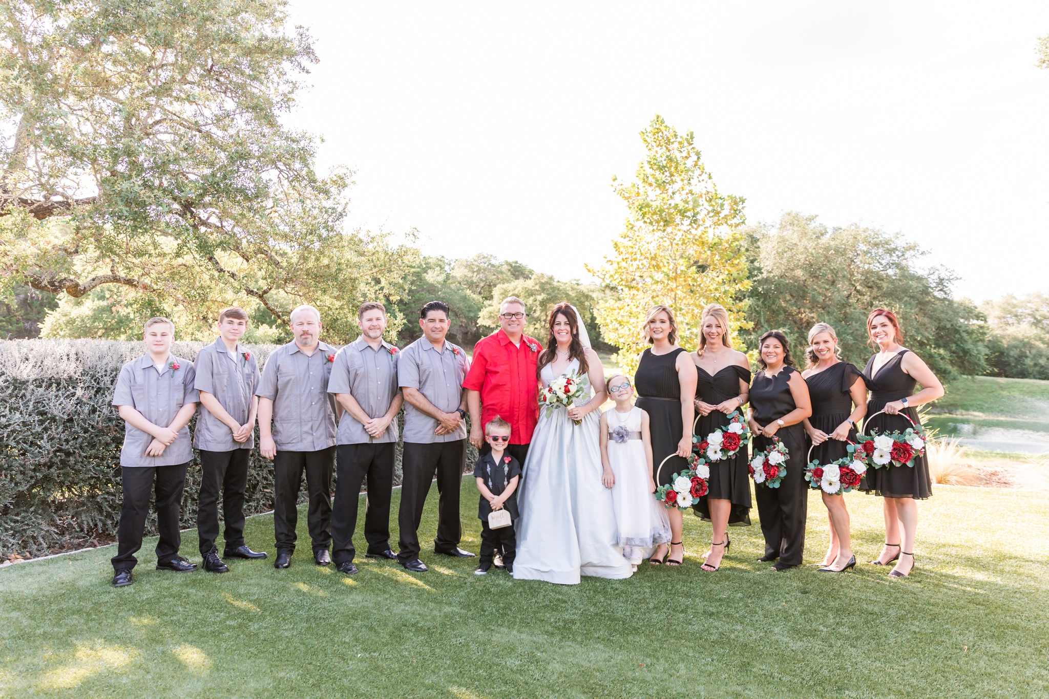 A Black, Silver & Red Wedding at Kendall Point in Boerne, TX by Dawn Elizabeth Studios, Boerne Wedding Photographer