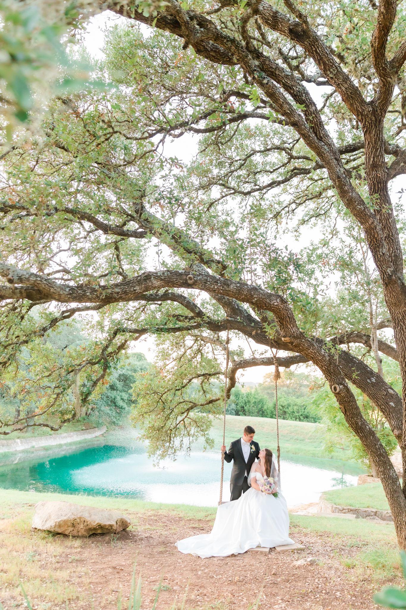 A Light Blue and Lavender Wedding at Kendall Point and Sacred Heart Chapel by Dawn Elizabeth Studios, San Antonio Wedding Photographer