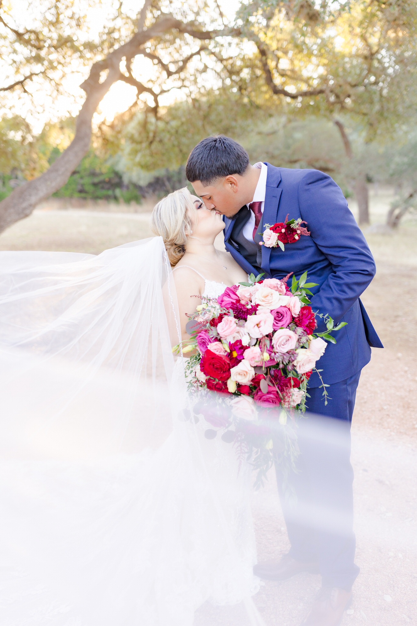 A Maroon & Dusty Rose Wedding at Kendall Point in Boerne, TX by Dawn Elizabeth Studios, San Antonio Wedding Photographer