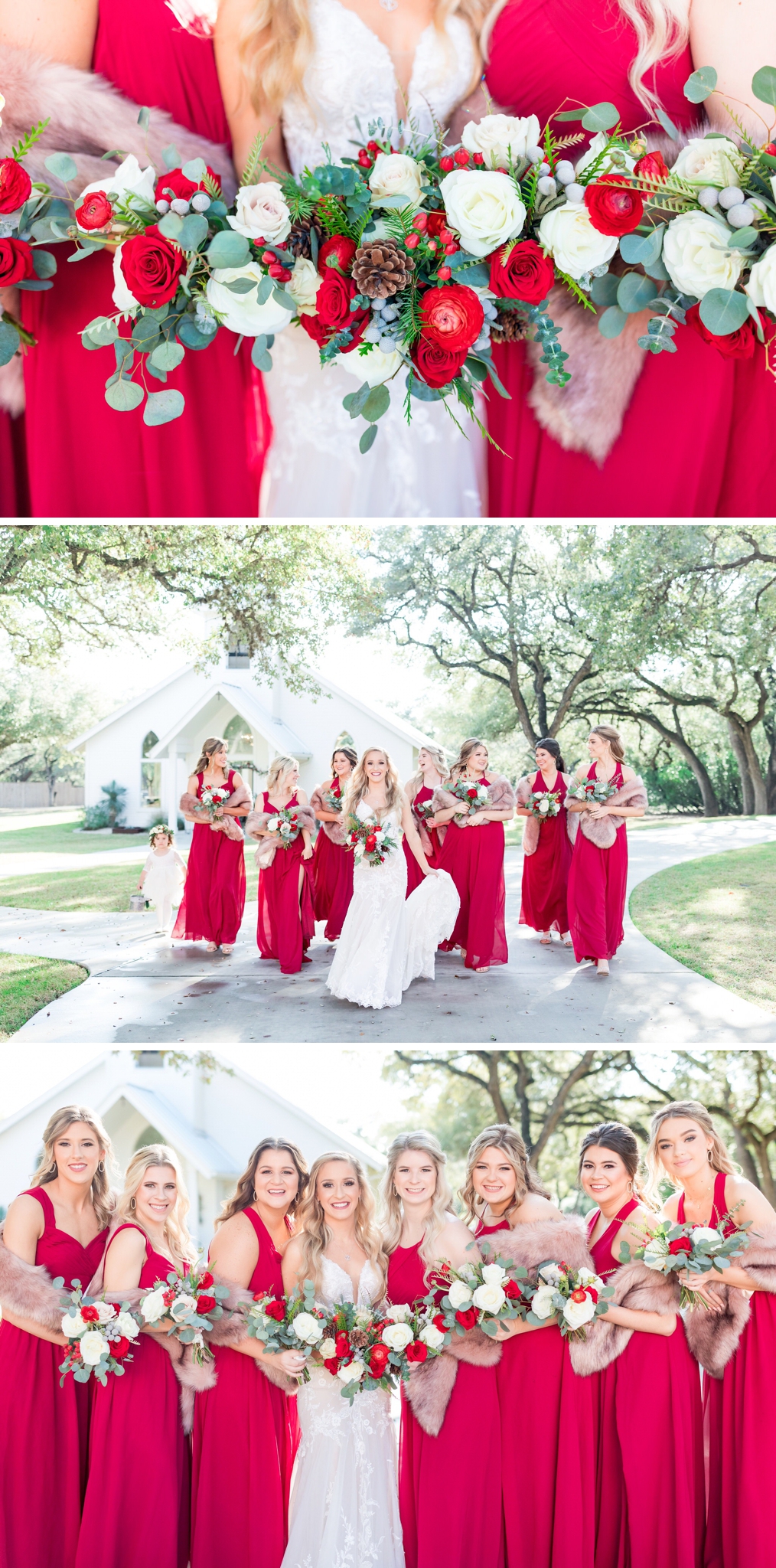 A Christmas Themed Wedding at the Chandelier of Gruene in New Braunfels, TX by Dawn Elizabeth Studios, San Antonio Wedding Photographer
